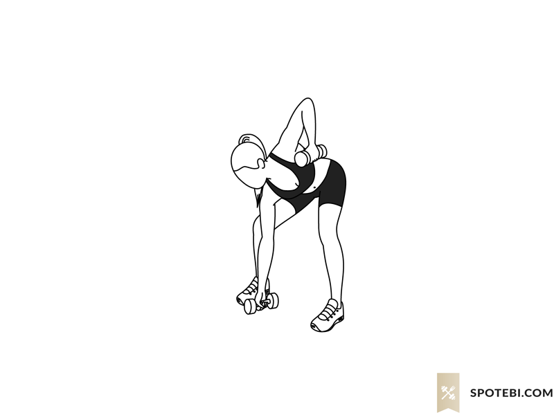 Bow and arrow squat pull exercise guide with instructions, demonstration, calories burned and muscles worked. Learn proper form, discover all health benefits and choose a workout. https://www.spotebi.com/exercise-guide/bow-and-arrow-squat-pull/