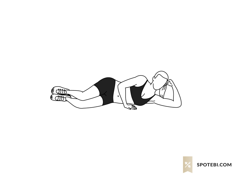 Clamshell exercise guide with instructions, demonstration, calories burned and muscles worked. Learn proper form, discover all health benefits and choose a workout. https://www.spotebi.com/exercise-guide/clamshell/