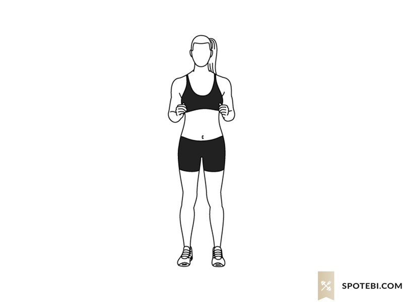 Curtsy lunge exercise guide with instructions, demonstration, calories burned and muscles worked. Learn proper form, discover all health benefits and choose a workout. https://www.spotebi.com/exercise-guide/curtsy-lunge/