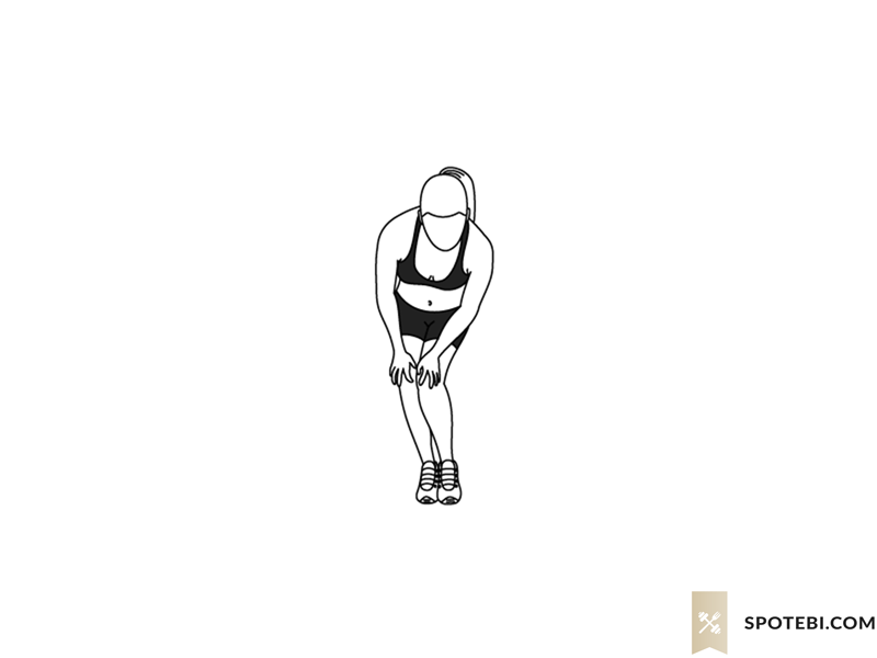 Knee circles exercise guide with instructions, demonstration, calories burned and muscles worked. Learn proper form, discover all health benefits and choose a workout. https://www.spotebi.com/exercise-guide/knee-circles/