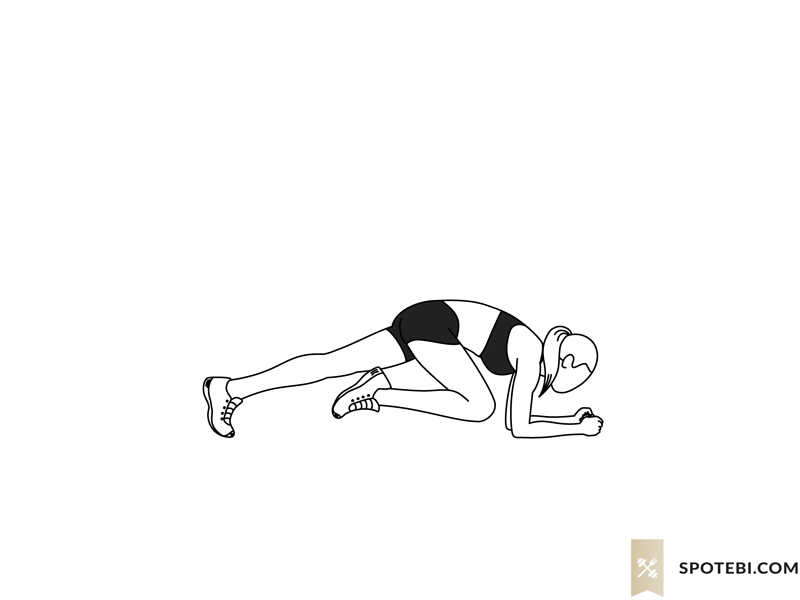 Knee to elbow kickback exercise guide with instructions, demonstration, calories burned and muscles worked. Learn proper form, discover all health benefits and choose a workout. https://www.spotebi.com/exercise-guide/knee-to-elbow-kickback/