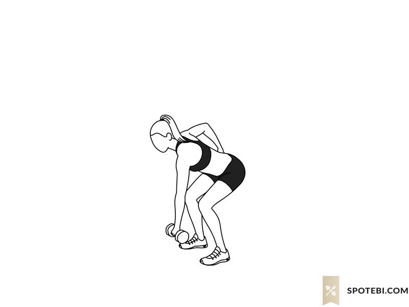 Lawnmower pull exercise guide with instructions, demonstration, calories burned and muscles worked. Learn proper form, discover all health benefits and choose a workout. https://www.spotebi.com/exercise-guide/lawnmower-pull/