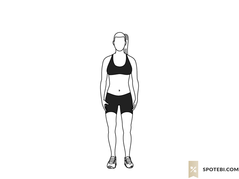 Modified jumping jacks exercise guide with instructions, demonstration, calories burned and muscles worked. Learn proper form, discover all health benefits and choose a workout. https://www.spotebi.com/exercise-guide/modified-jumping-jacks/