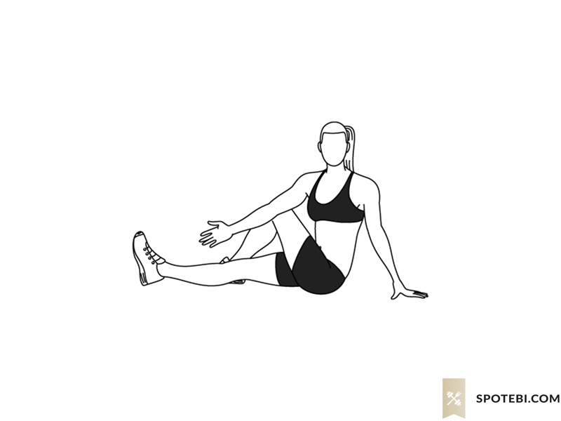 Lower back stretch exercise guide with instructions, demonstration, calories burned and muscles worked. Learn proper form, discover all health benefits and choose a workout. https://www.spotebi.com/exercise-guide/lower-back-stretch/