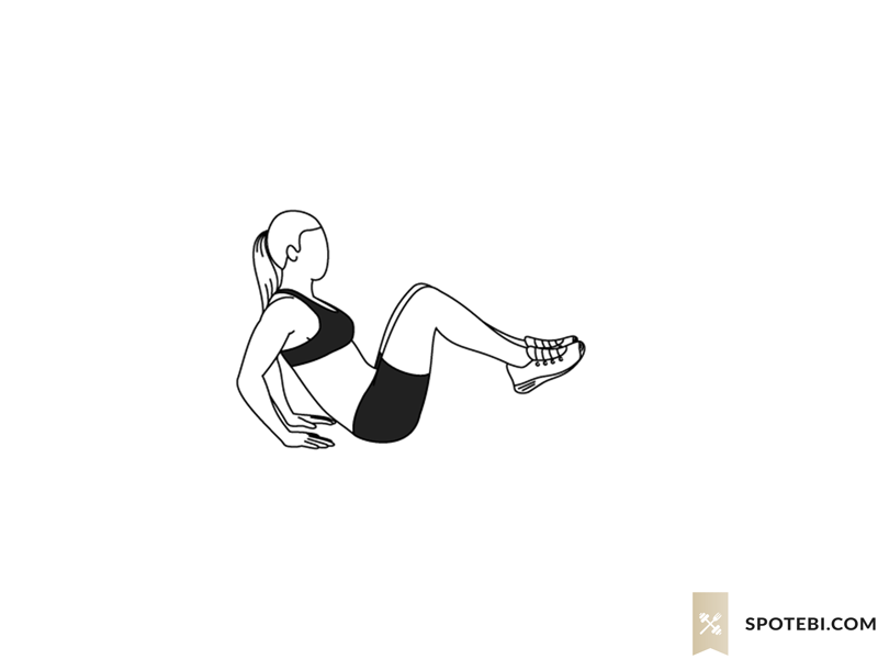 Seated knee tucks exercise guide with instructions, demonstration, calories burned and muscles worked. Learn proper form, discover all health benefits and choose a workout. https://www.spotebi.com/exercise-guide/seated-knee-tucks/