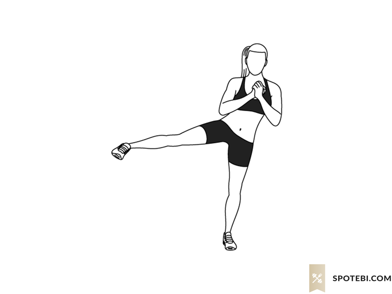 Side lunge to leg lift exercise guide with instructions, demonstration, calories burned and muscles worked. Learn proper form, discover all health benefits and choose a workout. https://www.spotebi.com/exercise-guide/side-lunge-to-leg-lift/