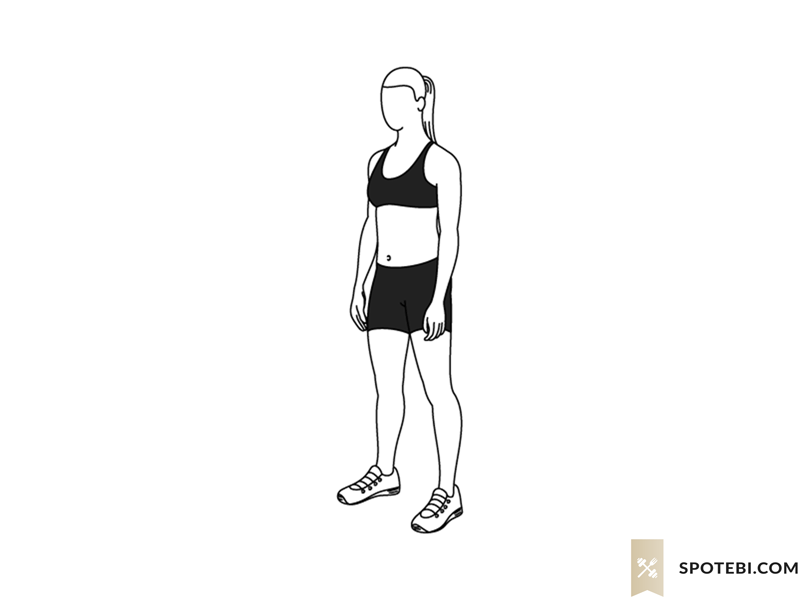 Squat exercise guide with instructions, demonstration, calories burned and muscles worked. Learn proper form, discover all health benefits and choose a workout. https://www.spotebi.com/exercise-guide/squat/