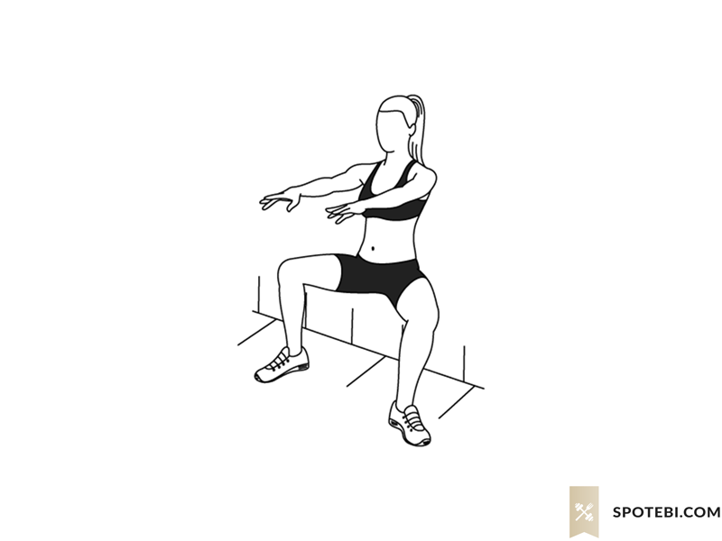 Wall sit plie calf raise exercise guide with instructions, demonstration, calories burned and muscles worked. Learn proper form, discover all health benefits and choose a workout. https://www.spotebi.com/exercise-guide/wall-sit-plie-calf-raise/
