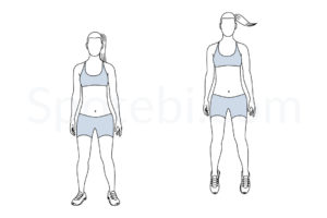 Ankle hops exercise guide with instructions, demonstration, calories burned and muscles worked. Learn proper form, discover all health benefits and choose a workout. https://www.spotebi.com/exercise-guide/ankle-hops/