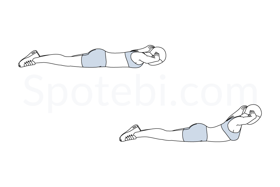 Back extensions exercise guide with instructions, demonstration, calories burned and muscles worked. Learn proper form, discover all health benefits and choose a workout. https://www.spotebi.com/exercise-guide/back-extensions/