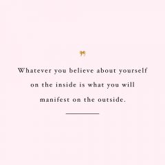 Believe And Manifest | Inspirational Self-Love And Exercise Quote / @spotebi
