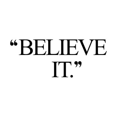 Believe It | Training And Healthy Eating Inspirational Quote / @spotebi