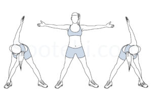 Bent over twist exercise guide with instructions, demonstration, calories burned and muscles worked. Learn proper form, discover all health benefits and choose a workout. https://www.spotebi.com/exercise-guide/bent-over-twist/