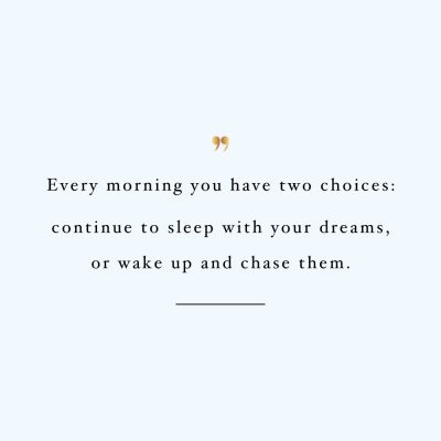 Chase Your Dreams | Motivational Fitness And Wellness Quote / @spotebi