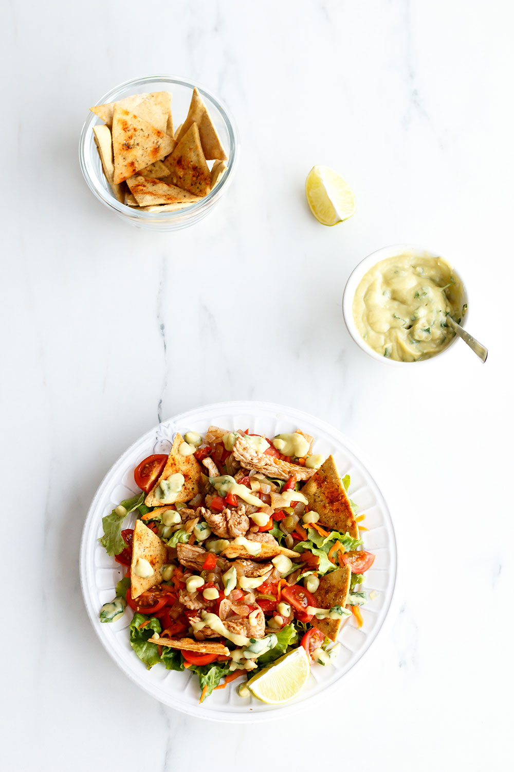 Chickpea Nachos Recipe: A balanced, yummy and fulfilling meal that's 100% homemade! https://www.spotebi.com/recipes/chickpea-nachos/