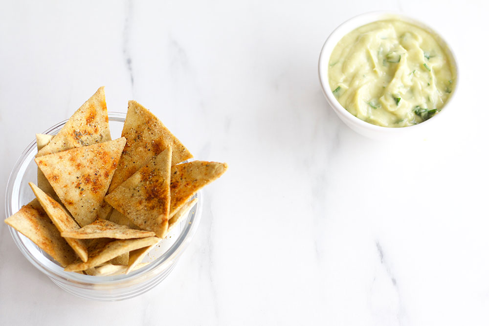 Chickpea Tortilla Chips Recipe: A high-protein and high-fiber savory snack to keep you full and satisfied for longer! https://www.spotebi.com/recipes/chickpea-tortilla-chips/