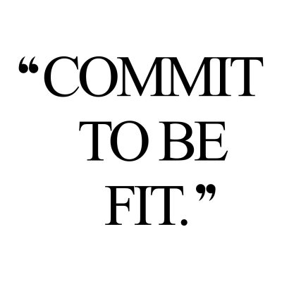 Commit! Browse our collection of motivational fitness quotes and get instant exercise and weight loss inspiration. Transform positive thoughts into positive actions and get fit, healthy and happy! https://www.spotebi.com/workout-motivation/commit-fitness-inspiration-quote/