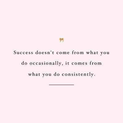 Consistency Is The Key | Self Love And Wellness Motivation / @spotebi
