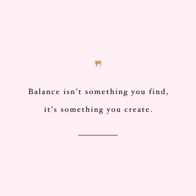 Create Balance | Inspirational Fitness And Exercise Quote / @spotebi