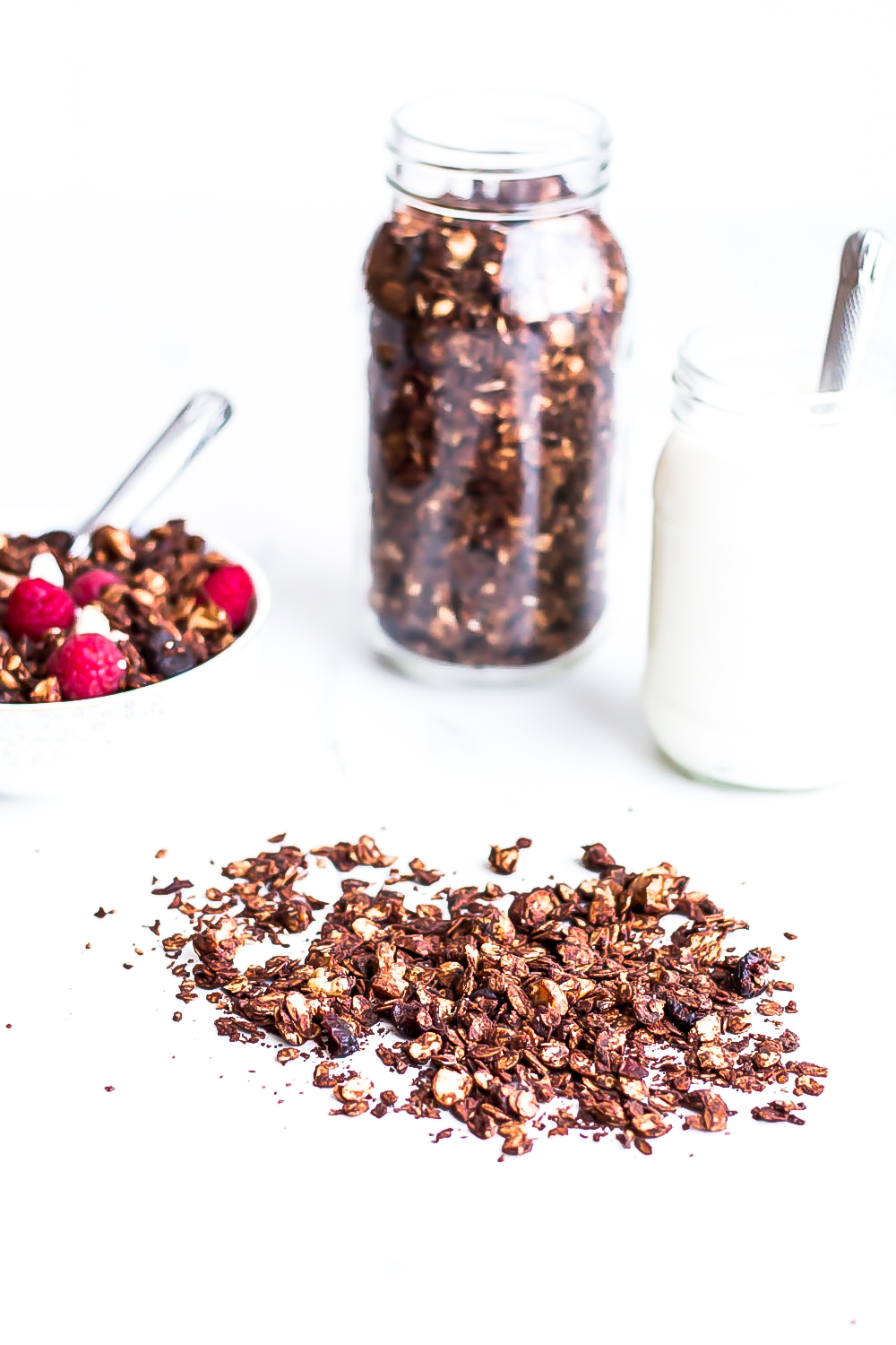 This wintery and oh so crunchy peanut butter chocolate granola is most definitely a favorite. Somehow pairing crunchy oats and nuts with the most decadent peanut butter chocolate just works! https://www.spotebi.com/recipes/crunchy-peanut-butter-chocolate-granola/