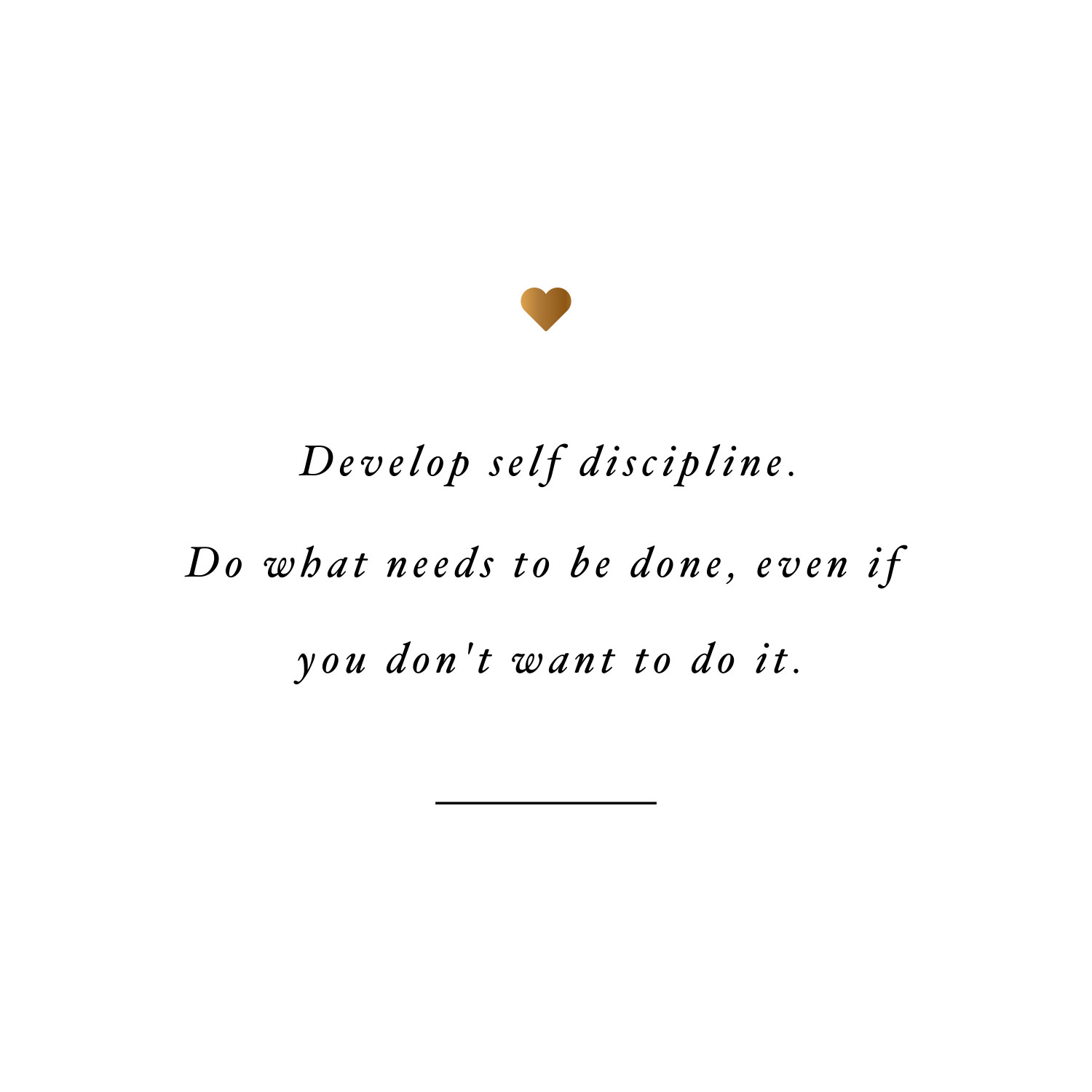 Develop self discipline! Browse our collection of health and fitness inspirational quotes and get instant training motivation. Transform positive thoughts into positive actions and get fit, healthy and happy! https://www.spotebi.com/workout-motivation/develop-self-discipline-health-and-fitness-inspirational-quote/
