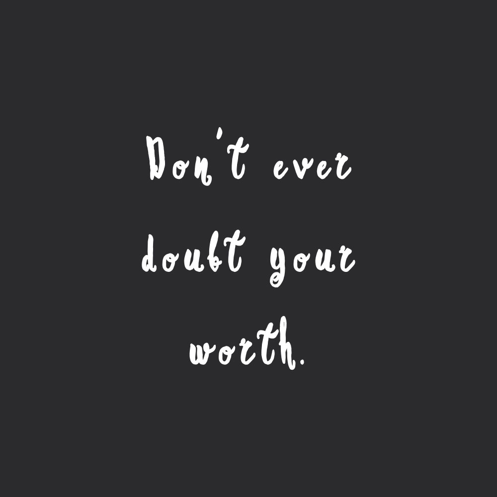 Don't ever doubt your worth! Browse our collection of inspirational fitness and self-care quotes and get instant health and wellness motivation. Stay focused and get fit, healthy and happy! https://www.spotebi.com/workout-motivation/dont-doubt-your-worth/