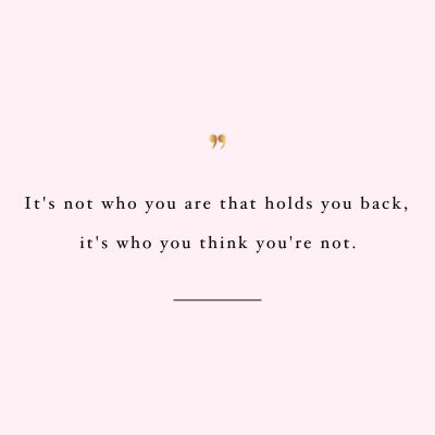 Don't Hold Yourself Back | Inspirational Healthy Lifestyle Quote / @spotebi