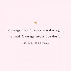 Don't Let Fear Stop You | Health And Wellness Quote / @spotebi