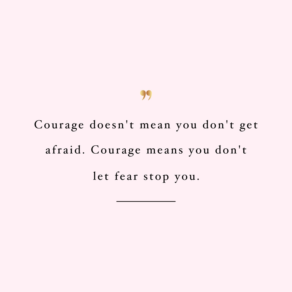 Don't let fear stop you! Browse our collection of inspirational health and wellness quotes and get instant training and healthy eating motivation. Stay focused and get fit, healthy and happy! https://www.spotebi.com/workout-motivation/dont-let-fear-stop-you/