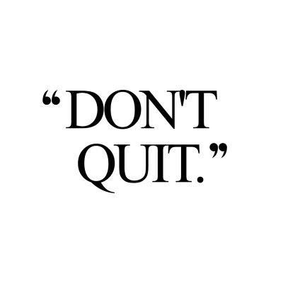 Don't Quit | Exercise And Training Inspiration Quote / @spotebi