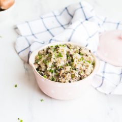 Low Carb Cauliflower & Mushroom Risotto Recipe / @spotebi