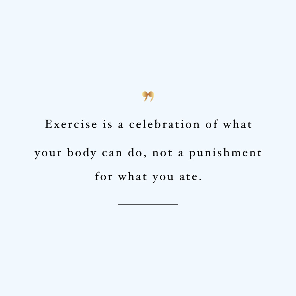 Exercise is not a punishment! Browse our collection of motivational wellness and exercise quotes and get instant health and fitness inspiration. Stay focused and get fit, healthy and happy! https://www.spotebi.com/workout-motivation/exercise-is-not-a-punishment/
