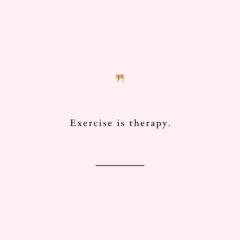 Exercise Is Therapy Health And Fitness Motivation Quote / @spotebi