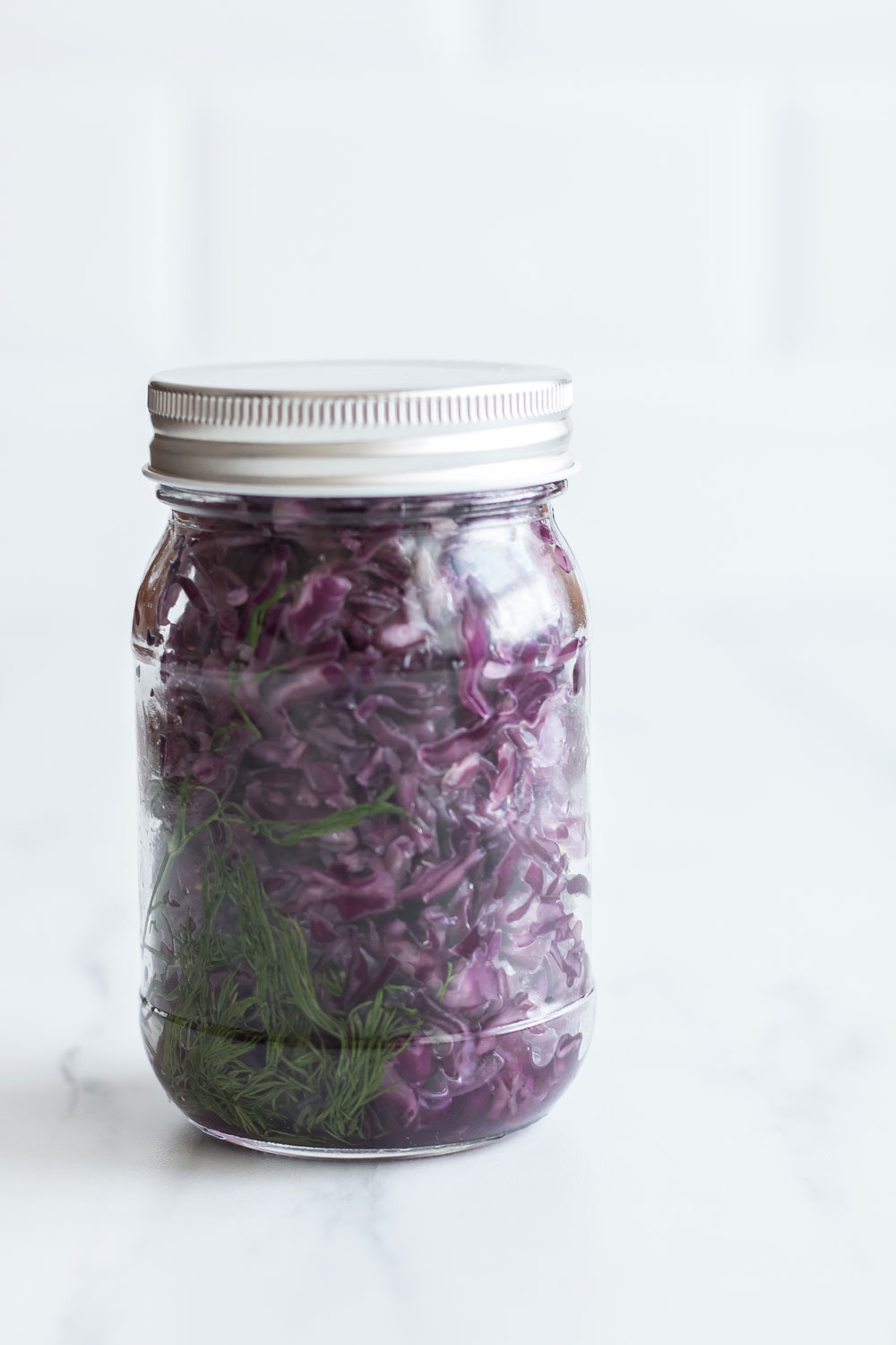 Purple Cabbage Sauerkraut Recipe: A naturally fermented functional food to help reduce bloating and boost immunity! https://www.spotebi.com/recipes/fermented-purple-sauerkraut/