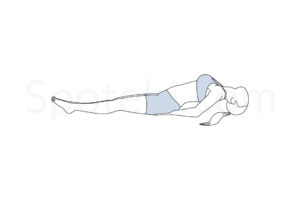 Fish pose (Matsyasana) instructions, illustration, and mindfulness practice. Learn about preparatory, complementary and follow-up poses, and discover all health benefits. https://www.spotebi.com/exercise-guide/fish-pose/