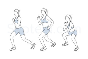 Flutter kick squats exercise guide with instructions, demonstration, calories burned and muscles worked. Learn proper form, discover all health benefits and choose a workout. https://www.spotebi.com/exercise-guide/flutter-kick-squats/