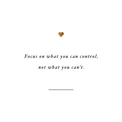 Focus On What You Can Control | Fitness And Health Motivational Quote / @spotebi