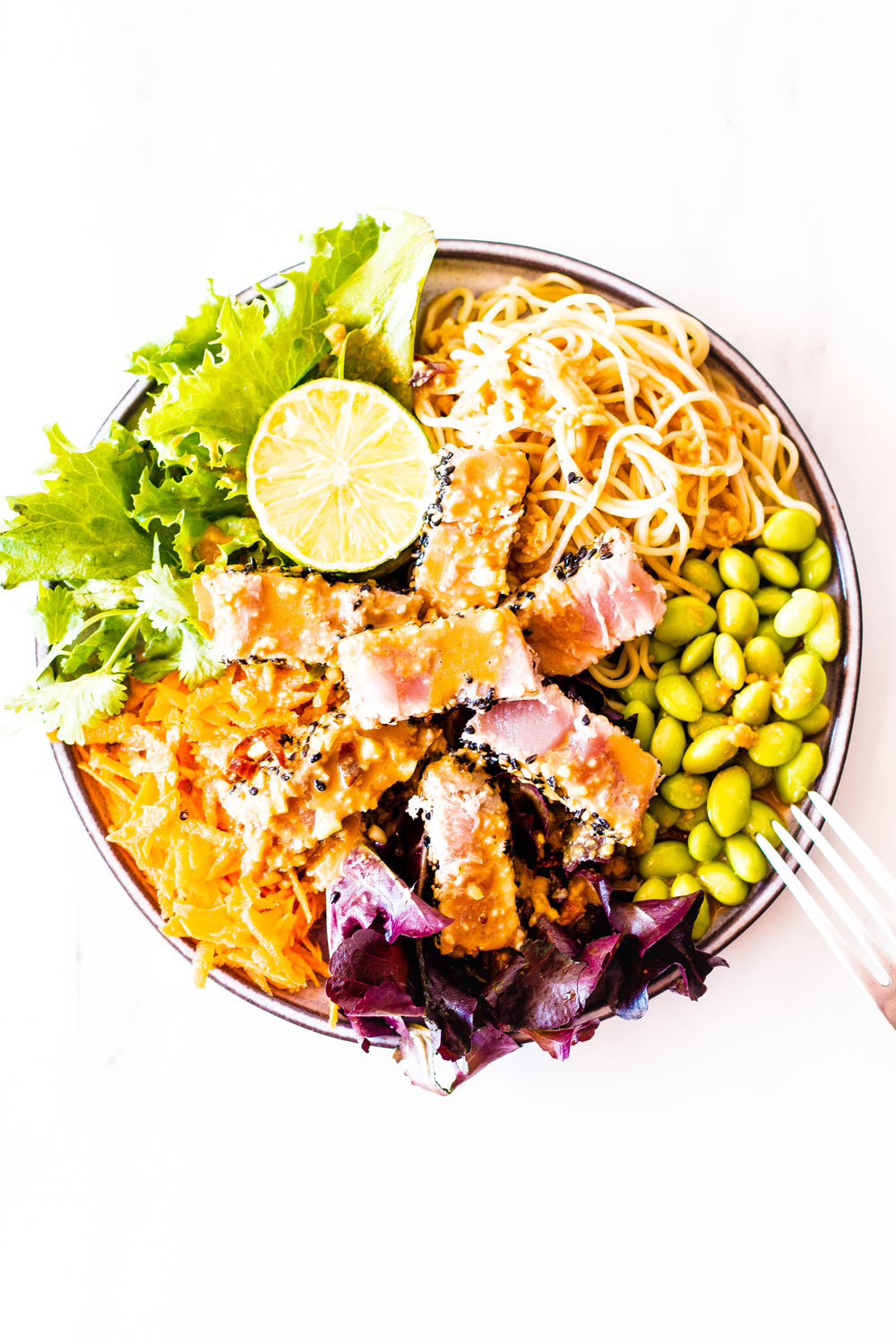 Whether you're searching for a weeknight dinner or if you're tired of the same old canned tuna recipes, this Fresh Tuna Salad With Homemade Peanut Dressing has you covered! https://www.spotebi.com/recipes/fresh-tuna-salad-homemade-peanut-dressing/