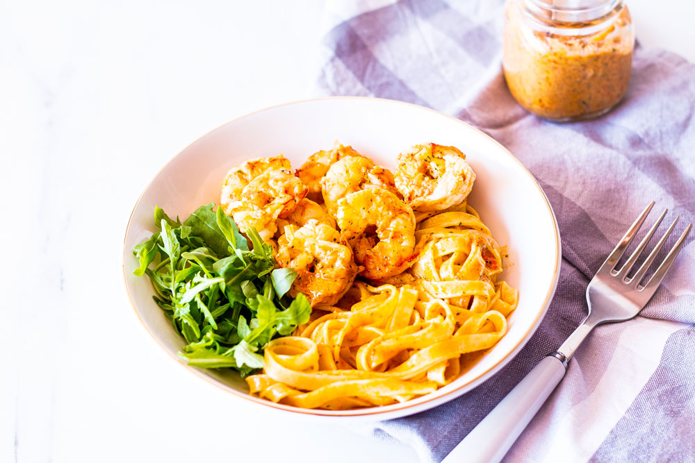 Since the quality of food we eat plays one of the most significant roles in hormonal imbalance, it's time you feed your body and soul with this buttery, garlicky, and oh so creamy shrimp fettuccine. https://www.spotebi.com/recipes/garlic-lemon-tomatoes-shrimp-fettuccine/