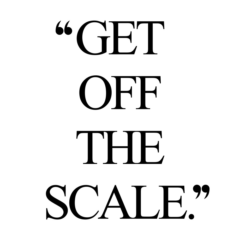 Get off the scale! Browse our collection of inspirational fitness and training quotes and get instant wellness and self-love motivation. Stay focused and get fit, healthy and happy! https://www.spotebi.com/workout-motivation/get-off-the-scale/