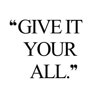 Give It Your All | Fitness And Wellness Motivation Quote / @spotebi