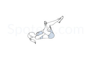 Glute stretch exercise guide with instructions, demonstration, calories burned and muscles worked. Learn proper form, discover all health benefits and choose a workout. https://www.spotebi.com/exercise-guide/glute-stretch/