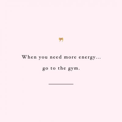 Go To The Gym | Fitness And Self-Care Inspiration Quote / @spotebi