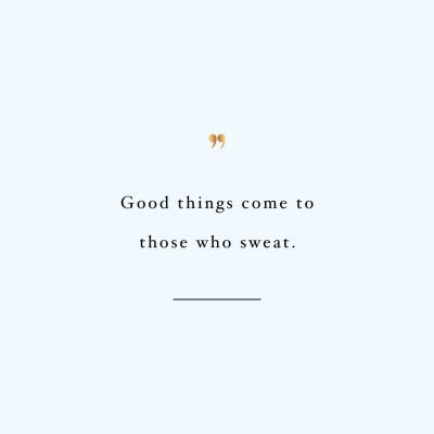 Good Things | Wellness And Exercise Inspirational Quote / @spotebi