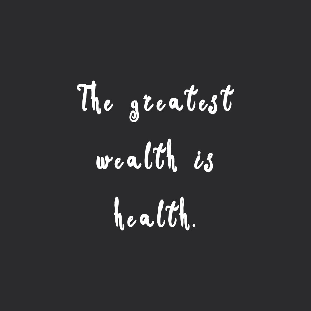 The greatest wealth is health! Browse our collection of motivational healthy eating quotes and get instant wellness and fitness motivation. Stay focused and get fit, healthy and happy! https://www.spotebi.com/workout-motivation/greatest-wealth-is-health/