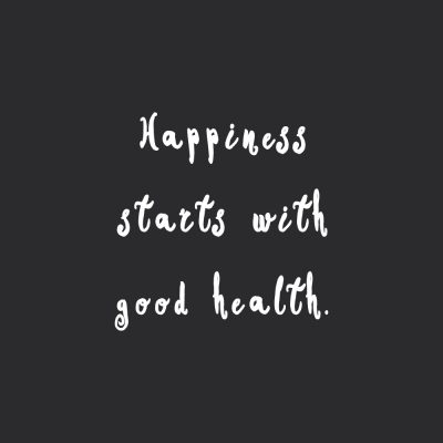Happiness Starts With Good Health | Fitness And Training Inspiration / @spotebi