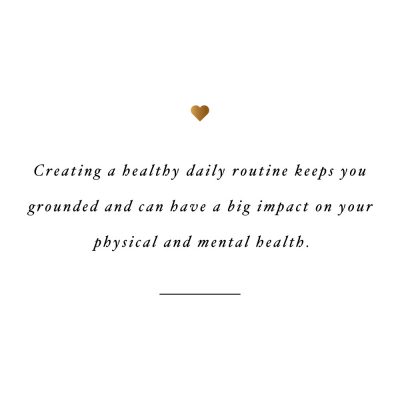 Healthy Daily Routine | Wellness And Exercise Inspiration Quote / @spotebi