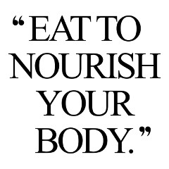 Nourish Your Body Healthy Eating Quote / @spotebi