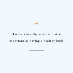 Healthy Mind Healthy Body | Exercise And Healthy Lifestyle Inspirational Quote / @spotebi