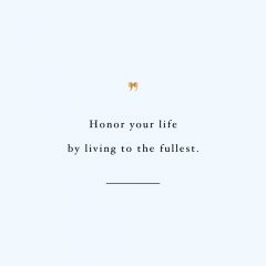 Honor Your Life | Inspirational Training and Healthy Eating Quote / @spotebi
